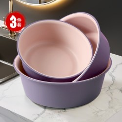 达福芮 DFR-7545 塑料洗脸盆 3件套 军绿色