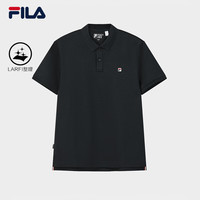FILA 官方男装针织短袖POLO衫2026夏季新款男士简约通勤基础上衣