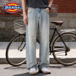 Dickies 牛仔裤男宽松直筒裤刺绣设计美式高街复古长裤