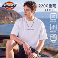 Dickies 短袖t恤男女情侣夏装2026简约美式休闲半袖纯棉打底衫B 白色 XL