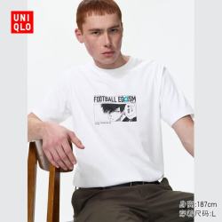 优衣库 蓝色禁区UT/短袖T恤男装女装印花T恤487921 00 白色 XL