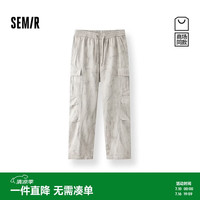 森马 [商场同款]休闲裤男工装弯刀裤秋季宽松弧形裤潮101525127130