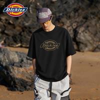 Dickies 短袖男冰丝凉感山系透气T恤男士美式休闲大码体恤夏B 黑色 XL
