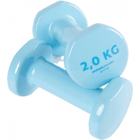 迪卡侬 Halteres Pvc 包胶哑铃 2KG*2