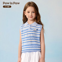 Paw in Paw PawinPaw童装26年夏季款女童翻领无袖针织衫PCKAG6621E