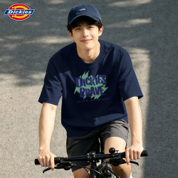 Dickies 短袖男生2026新款宽松夏季休闲纯棉半袖男款美式潮牌印花T恤男