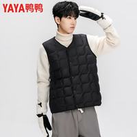 鸭鸭羽绒服 鸭鸭秋冬季轻薄羽绒马甲男款内穿保暖内胆立领无袖坎肩休闲百搭背心