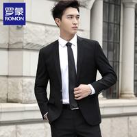 ROMON 罗蒙 男士西服 黑色双扣 XL