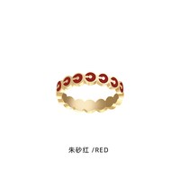 一万李 YVONLI 一万李 时尚戒指 朱砂红 8号 YWL-QYR220R