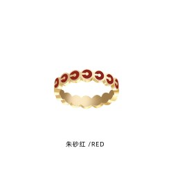 一万李 YVONLI 一万李 时尚戒指 朱砂红 8号 YWL-QYR220R