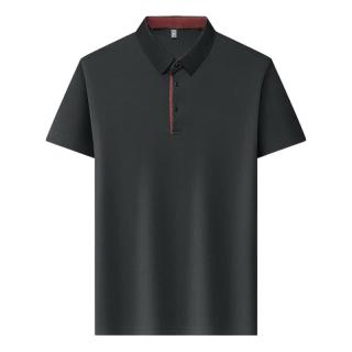 罗蒙 冰丝翻领Polo衫 高级灰 XL 男士T恤