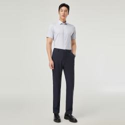 雅戈尔 200支纱棉+桑蚕丝 男士短袖衬衫