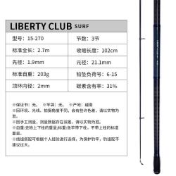 达亿瓦 LBT C SURF 远投岸抛竿 06953182 15号-2