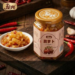 龙共 旗舰店香辣萝卜干下饭菜脆210g