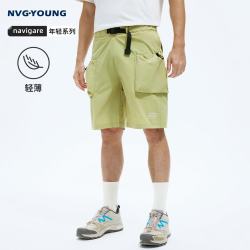 navigare 时装周同款小帆船男工装短裤26新款徒步中裤速干五分裤3322046501