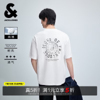 杰克琼斯 杰克·琼斯（JACK&JONES）26年短袖t恤男款夏季新款宽松潮流印花高端透气半袖
