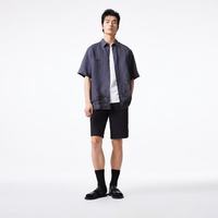 JACK&JONES 男士直筒松紧抽绳休闲短裤 黑色 S(170)