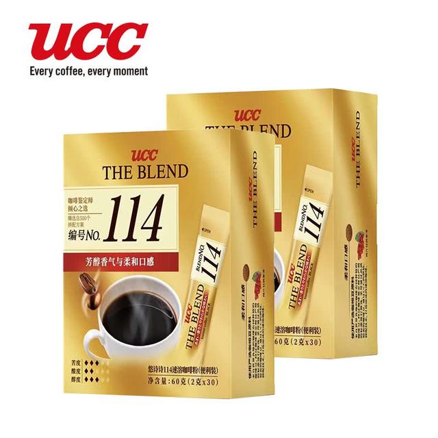 UCC 速溶咖啡粉 114*60g (30条装*2)
