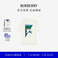 BURBERRY 男装 马术骑士徽标棉质 T 恤衫