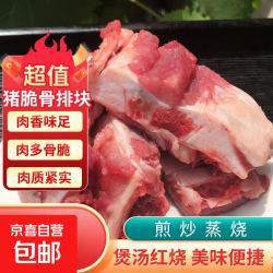 带脆骨的排骨块肉多当日宰杀生鲜发货煲汤红烧美食 猪脆骨排块净重3kg