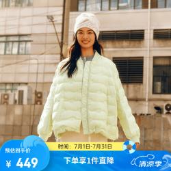 艾莱依 晚八点真五折！轻薄短款羽绒服