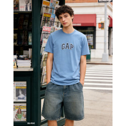 Gap 男女装春季款纯棉字母logo短袖T恤