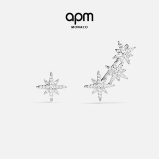 APM Monaco 不对称六芒星耳环 AE10118OX