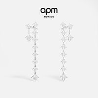 APM Monaco Éclat闪耀耳环 银白色 AE15302OX