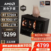 AMD 电脑组装机 迷你主机ITX整机  RX 9060XT R5-9600X