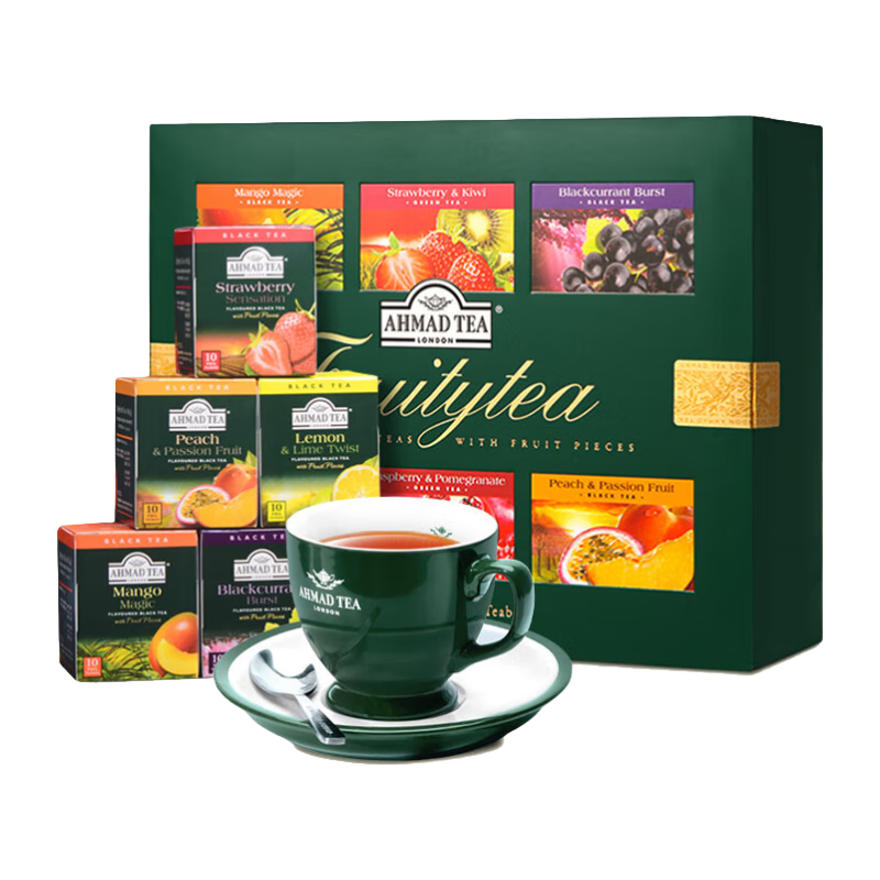 AHMAD亚曼 六口味果味红茶 240g 礼盒装