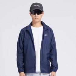 探拓 24年夏季男士连帽皮肤衣透气轻便超薄户外防晒上衣拉链外套