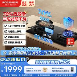 老板 D2P燃气灶双灶 5.2kw大火力