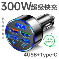 车载pd快充头手机超级快充头汽车点烟器转换插头车充插座usb接口