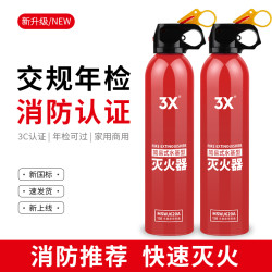 3X 车载灭火器水基灭火器私家车车用水基灭火器汽车家用小型车消防用