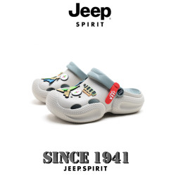 JEEP SPIRIT 吉普夏季新款包头洞洞鞋防滑透气时尚百搭情侣款软底