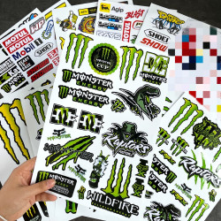 鬼爪 摩托车贴纸 防水 电动车 自行车 头盔装饰贴