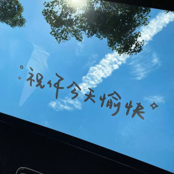 汽车消费汽车装饰其他装饰改装汽车贴纸前挡后挡风玻璃天窗镜子墙贴