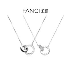 范琦 时光恋人情侣项链 925银