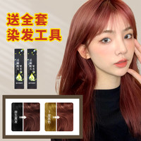 宝然 在家自己染发显白发色染发膏剂流行色冷棕色流行果香味