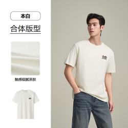 海澜之家 T恤男曾舜晞同款艺术家ZOLA联名凉感短袖 本白N7 M 170/88A 推荐125~136斤