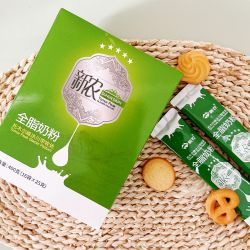 新农 三盒装纯牛奶粉 独立包装