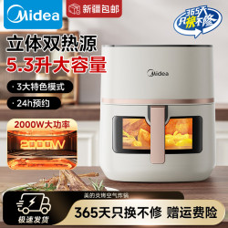 美的 炎烤双热源空气炸锅家用可视电烤箱大容量微波炉KZC5394