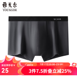雅戈尔 内裤男平角短裤单条装宽松无痕亲肤透气舒适 VNNK910135CPQ 1条 L