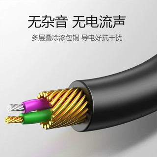 禄讯 3.5mm音频线 公对公 0.5米
