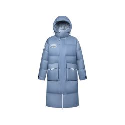 波司登 高充绒量加厚连帽长款羽绒服男女同款