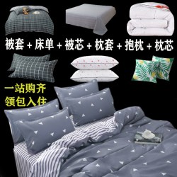 芭卡顿 BAKADUN 芭卡顿 被子全套棉被芯被套六件套 150*200cm 邹菊绿
