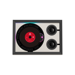 狂响 K18 蓝牙CD机 FM收音 壁画音箱