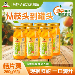 辣妹子 桔片爽新鲜橘子罐头酸甜可口童年回忆冷藏更好喝泡沫箱 260g