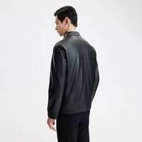 金利来 春夏季节皮衣男可拆羽绒内胆拉链外套夹克 黑色-99Q1 L 175/92A 推荐135-150斤