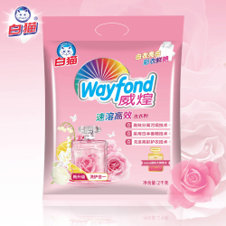 白猫 威煌速溶高效洗衣粉 4斤 新香水 洁净亮白亮彩 易溶易漂
